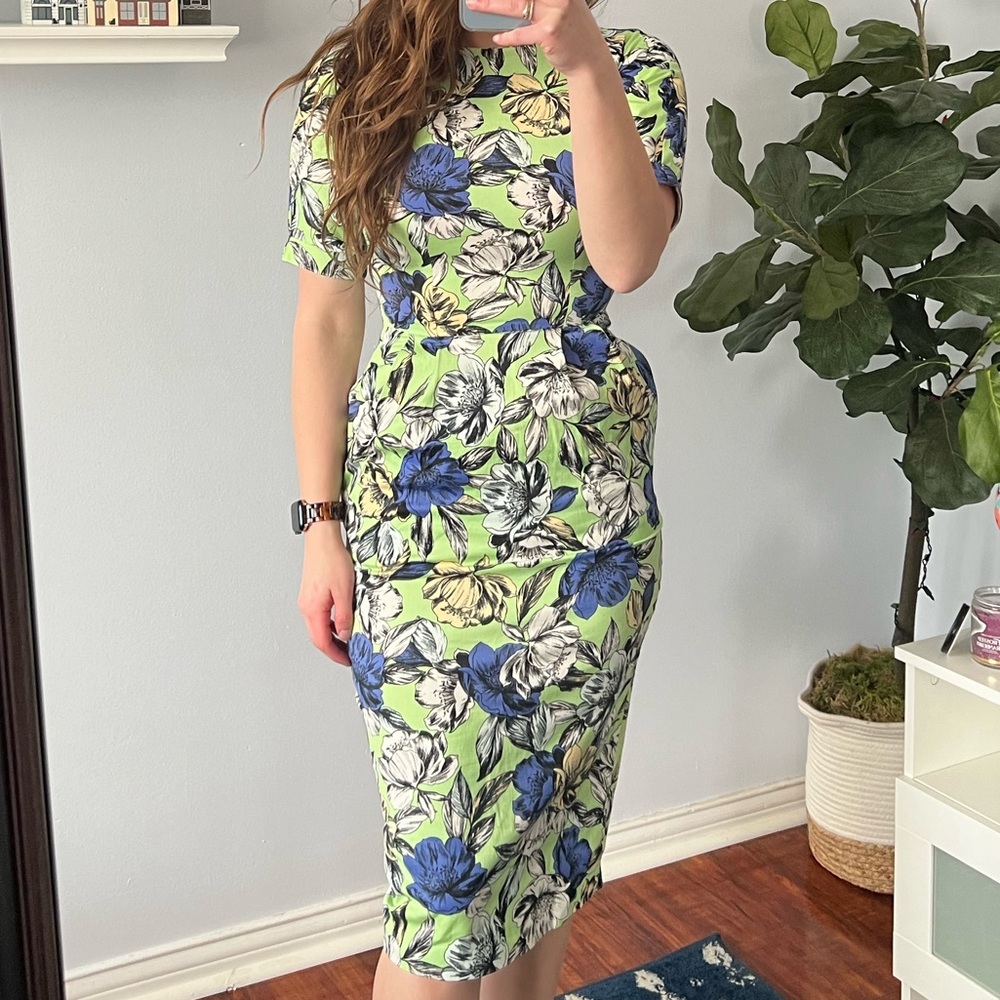 ASOS Wiggle Midi Dress Floral